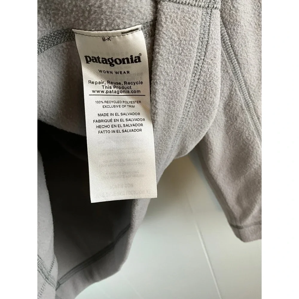 Patagonia Mens Micro D 1/4 Zip Fleece Pullover Forge Grey 26176 Size Medium